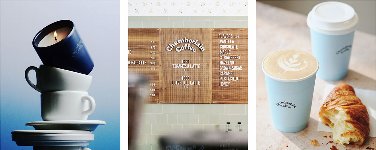 Chamberlain Coffee, Croissant, Cappuccino, Vela Aromática de Café, Everyday Luxury, Marketing de Experiência